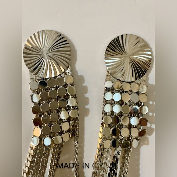 Beautiful silver dangle chain earrings - Picture 5 of 5